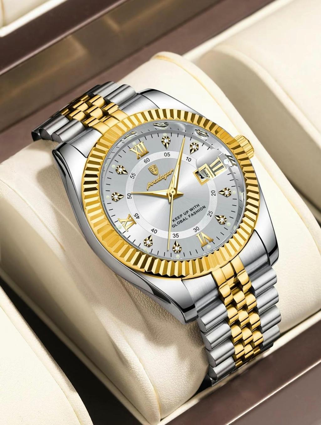 Two-Tone Bracelet Watch