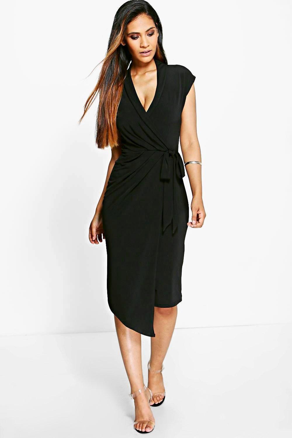 Wrap Midi Dress