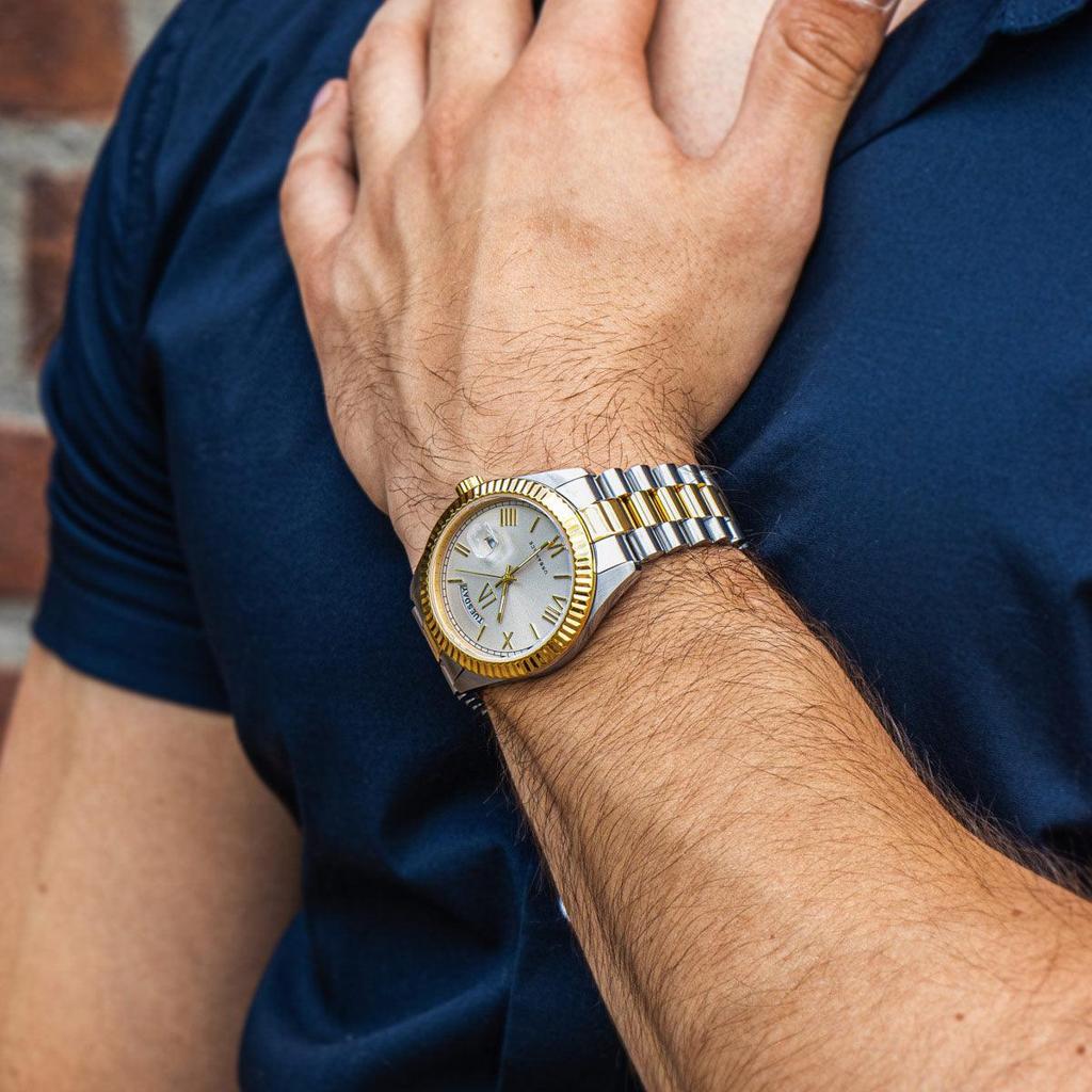 Two-Tone Bracelet Watch