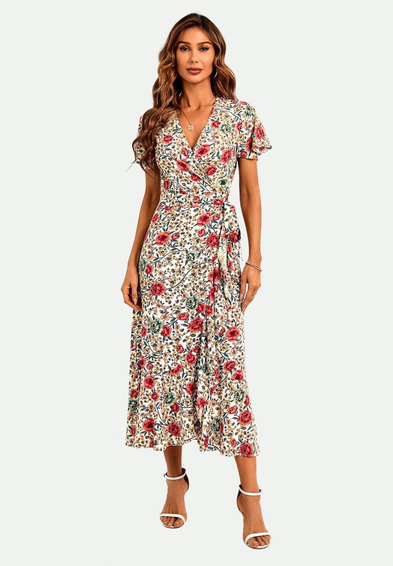 Wrap Midi Dress
